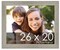 26x20 Wide Barnwood Picture Frame with UV-Resistant Acrylic & Acid Free Backing, Available in 6 Paint Finishes - Grey, Brown, White, and Black